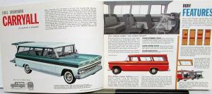 1961 Chevrolet Truck Suburban Carryalls and Panels Sales Brochure Original