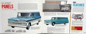 1961 Chevrolet Truck Suburban Carryalls and Panels Sales Brochure Original