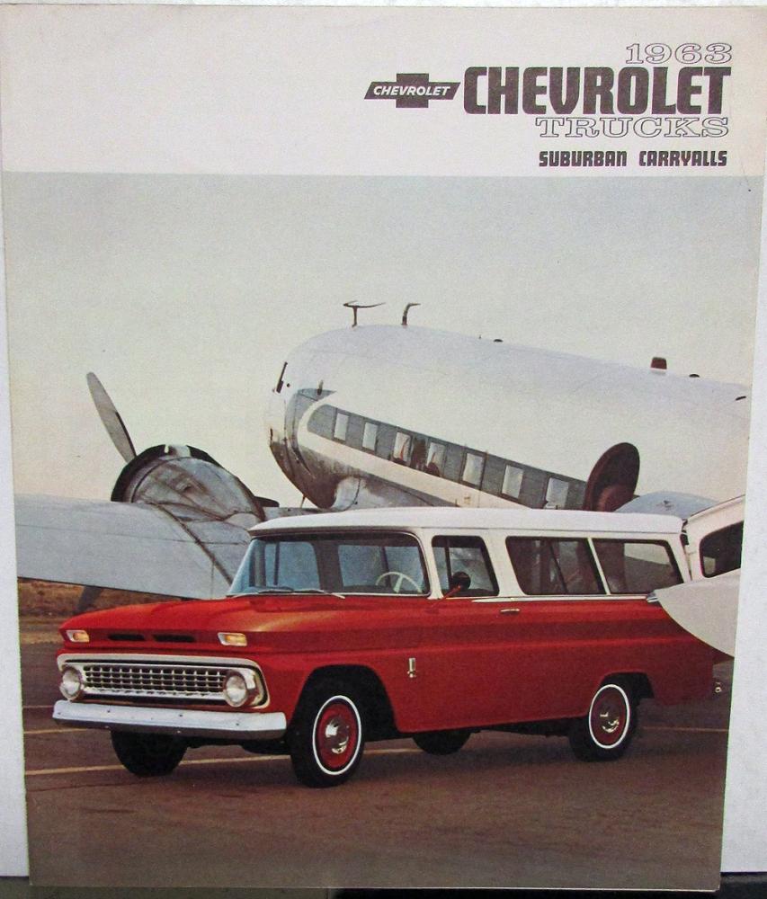 1963 Chevrolet Truck Suburban & Carryalls Original Sales Brochure