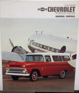 1963 Chevrolet Truck Suburban & Carryalls Original Sales Brochure
