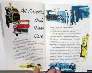 1955 GM 50 Million Cars Booklet Chevrolet Pontiac Olds Buick Cadillac GMC