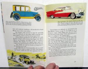 1955 GM 50 Million Cars Booklet Chevrolet Pontiac Olds Buick Cadillac GMC