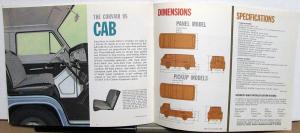1961 Chevrolet Truck Corvair 95 Van Pickup Loadside Rampside Sales Brochure Orig