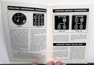1963 Ford Truck Owners Manual Series 500 Thru 800 HD Care & Op Original