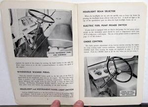 1958 Ford Truck Canadian Owners Manual Pickup HD Full Line Care & Op Original
