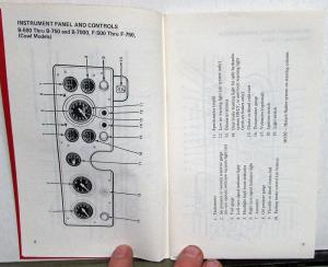 1975 Ford Truck Owners Manual Care & Operation Guide 500 750 7000 Series