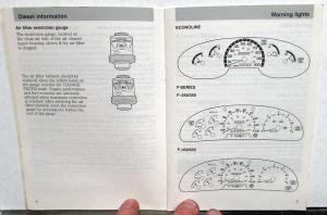 1988 Ford Truck Power Stroke Turbo Diesel Owners Manual Supplement