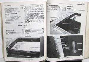1972 Chrysler Plymouth Imperial Dealer Body Service Shop Repair Manual Orig