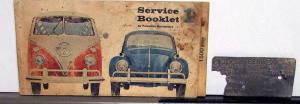 1964 Volkswagen Service Booklet With Partial Trim Plate