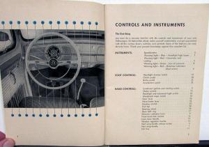 1957 1958 1959 1960 Volkswagen 1200 Instruction Owners Manual Sedan & Convert