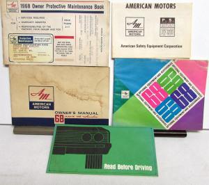 1968 American Motors AMX & Javelin Owners Manual With Packet
