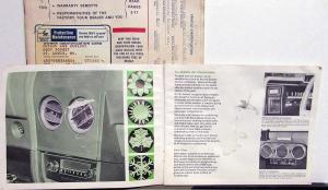 1968 American Motors AMX & Javelin Owners Manual With Packet