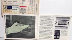 1968 American Motors AMX & Javelin Owners Manual With Packet