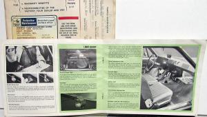 1968 American Motors AMX & Javelin Owners Manual With Packet