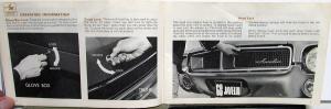 1968 American Motors AMX & Javelin Owners Manual With Packet