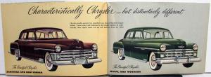 1950 Chrysler Sales Brochure Royal Windsor Saratoga New Yorker Town and Country
