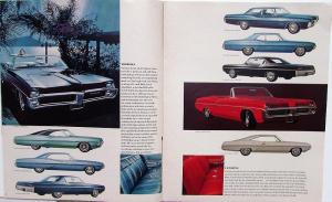 1967 Pontiac GTO 2+2 Grand Prix Tempest Full Size Cars Sales Brochure 16 Pages