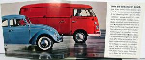 1963 Volkswagen Truck Panel Kombi Double Cab Pickup Sales Brochure
