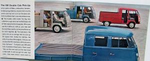 1963 Volkswagen Truck Panel Kombi Double Cab Pickup Sales Brochure