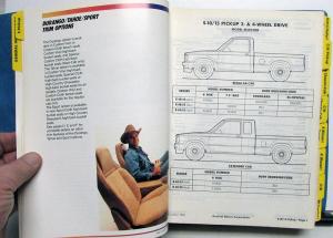 1986 Chevrolet Dealer Light Duty Truck Facts Data Book Pickup El Camino S10 Van