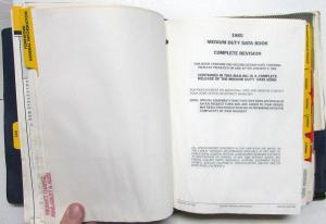 1985 Chevrolet Truck Dealer Data Book Medium Duty Series 40 Thru 70 & EZ Specs