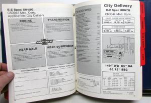 1982 Chevrolet Truck Dealer Data Book Medium Duty Vocational EZ Specs Options