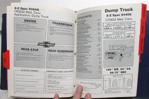 1982 Chevrolet Truck Dealer Data Book Medium Duty Vocational EZ Specs Options