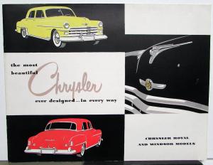 1950 Chrysler Original Color Sales Brochure for Royal and Windsor Models
