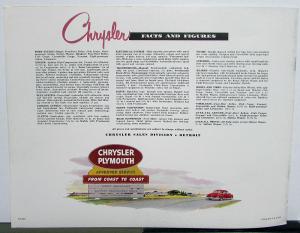 1950 Chrysler Original Color Sales Brochure for Royal and Windsor Models