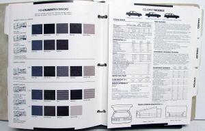 1984 Chevrolet Fleet Buyers Guide Data Book Album Car & Truck Features Options