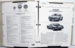 1984 Chevrolet Fleet Buyers Guide Data Book Album Car & Truck Features Options