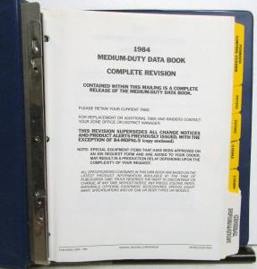 1984 Chevrolet Truck Dealer Data Book Medium Duty Vocational EZ Specs Options