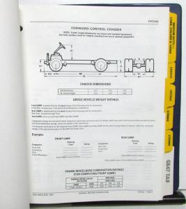 1984 Chevrolet Truck Dealer Data Book Medium Duty Vocational EZ Specs Options