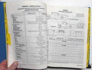1981 Chevrolet Truck Dealer Data Book Light Duty Pickup El Camino Blazer Van Luv