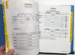 1981 Chevrolet Truck Dealer Data Book Light Duty Pickup El Camino Blazer Van Luv