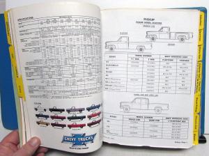 1980 Chevrolet Truck Data Book Sales Reference Light Duty Pickup El Camino Van
