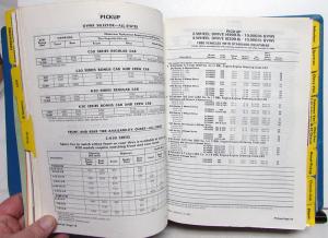 1980 Chevrolet Truck Data Book Sales Reference Light Duty Pickup El Camino Van