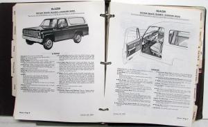 1980 Chevrolet Truck Dealer Sales Album Light Duty Pickup El Camino Van Blazer