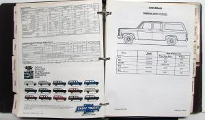 1980 Chevrolet Truck Dealer Sales Album Light Duty Pickup El Camino Van Blazer