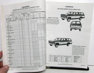 1977 GMC Truck Dealer Data Book Sales Reference Pickup CK Sprint Jimmy Van RV