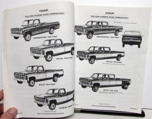 1977 GMC Truck Dealer Data Book Sales Reference Pickup CK Sprint Jimmy Van RV