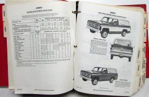 1976 GMC Truck Dealer Data Book Sales Reference Full Line Pickup Light Medium HD
