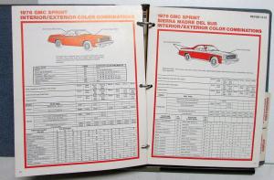 1976 GMC Truck Dealer Color & Trim Book Full Line Pickup Van Medium HD
