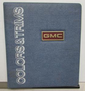 1976 GMC Truck Dealer Color & Trim Book Full Line Pickup Van Medium HD