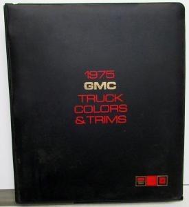 1975 GMC Truck Dealer Color & Trim Book Full Line Pickup Van Medium HD