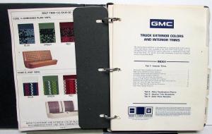 1975 GMC Truck Dealer Color & Trim Book Full Line Pickup Van Medium HD