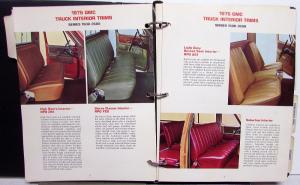 1975 GMC Truck Dealer Color & Trim Book Full Line Pickup Van Medium HD