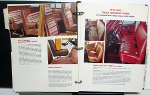 1975 GMC Truck Dealer Color & Trim Book Full Line Pickup Van Medium HD