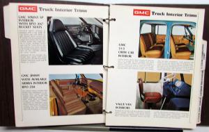 1973 GMC Truck Dealer Color & Trim Book Full Line Pickup Van Medium HD