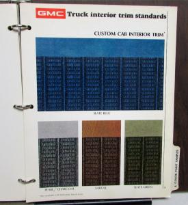1973 GMC Truck Dealer Color & Trim Book Full Line Pickup Van Medium HD